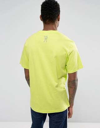 Billionaire Boys Club T-Shirt With Reflective Logo In Cyber Yellow