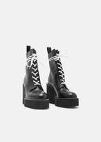 Thumbnail for your product : Sacai Platform Lace-Up Boots Black