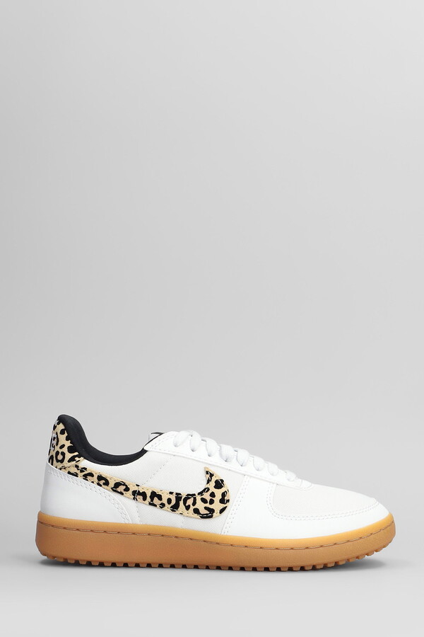 Field General Se Sneakers In White Leather And Fabric