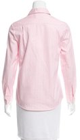 Thumbnail for your product : MAISON KITSUNÉ Striped Button-Up Top w/ Tags