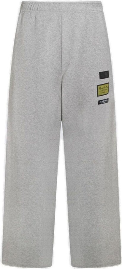 MM6 MAISON MARGIELA Logo Patch Straight-Leg Trousers