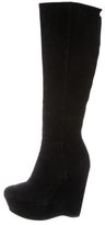 Thumbnail for your product : Stuart Weitzman Suede Wedge Boots