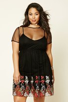 Thumbnail for your product : Forever 21 FOREVER 21+ Plus Size Embroidered Dress