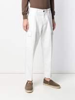 Thumbnail for your product : Pt01 feather charm slim fit trousers