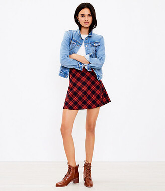 loft gingham skirt