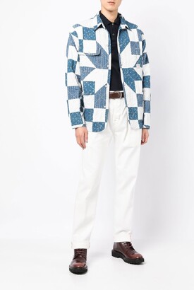 Polo Ralph Lauren Patchwork-Design Shirt Jacket