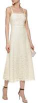 Thumbnail for your product : Temperley London Coco Ruffled Chantilly Lace Midi Dress