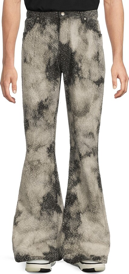 Coût De La Liberté Jimmy Flared Cotton Tie-Dye Jeans