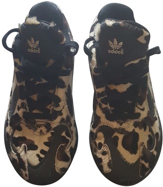 adidas yung womens brown