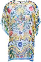 Thumbnail for your product : Dolce & Gabbana Printed Silk-voile Top
