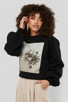 Thumbnail for your product : NA-KD Printed Puff Sleeve Sweater
