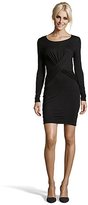 Thumbnail for your product : RD Style black jersey knit front ruched crisscrossed dress