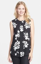 Thumbnail for your product : Vince Camuto 'Shadow Bouquet' Center Pleat Blouse