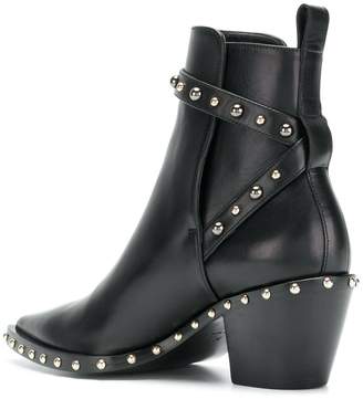 Versace studded ankle boots