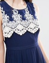 Thumbnail for your product : Darling Melissa Maxi Dress With Pleated Skirt And Crochet Top