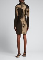 Thumbnail for your product : Bottega Veneta Neck-Scarf Sheath Dress
