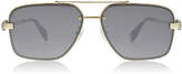 Alexander McQueen AM0081S Sunglasses Gold 001 60mm