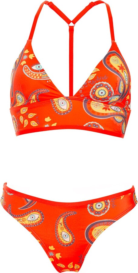 Aulala Paris Aulala X Moon Artistic Bikini Set - Jasmine - Red