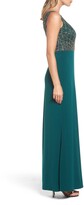 Thumbnail for your product : Adrianna Papell Beaded Bodice Column Gown