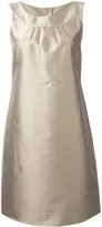 Armani Collezioni - robe courte à encolure ronde - women - Soie/coton - 42