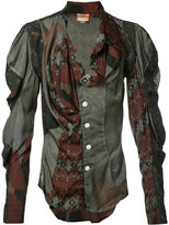 Vivienne Westwood - chemise imprimée à manches bouffantes - unisex - Soie/Polyamide/Spandex/Elasthanne - 2
