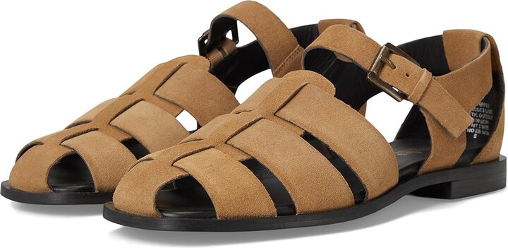 Seychelles The Blues Suede Sandals Women's Wedge Shoes Tan : 6 M, Leather/Suede