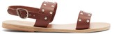 Thumbnail for your product : Ancient Greek Sandals Dinami Studded Leather Sandals - Dark Brown