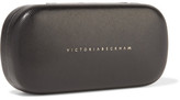 Thumbnail for your product : Victoria Beckham Aviator-Style Leather-Trimmed Acetate And Metal Sunglasses