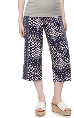 A Pea in the Pod Secret Fit Belly Cotton Woven Wide Leg Maternity Pants