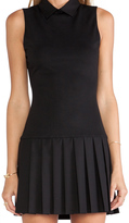 Thumbnail for your product : Alice + Olivia Collared Pleated Drop Waist Dress