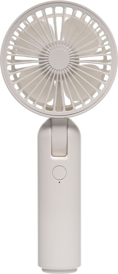 O2Cool Treva Handheld Rechargeable Fan, White
