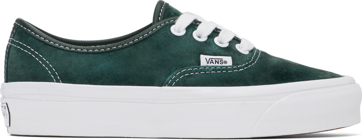 Vans Green Premium Authentic 44 Suede Sneakers
