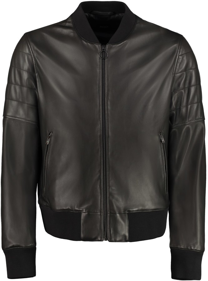 HUGO BOSS Gipon Leather Jacket - ShopStyle