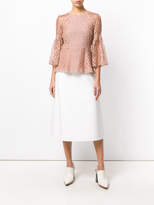 Thumbnail for your product : Burberry bell sleeve lace blouse