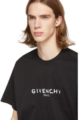Givenchy Black Vintage Logo T-Shirt