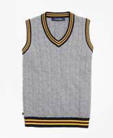 Thumbnail for your product : Brooks Brothers Boys Merino Wool Tipped Vest