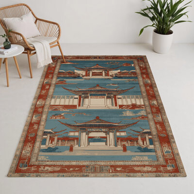 Hokku Designs ArtDeco Gray Indoor and Outdoor Area Rug