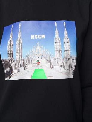 MSGM graphic print sweatshirt