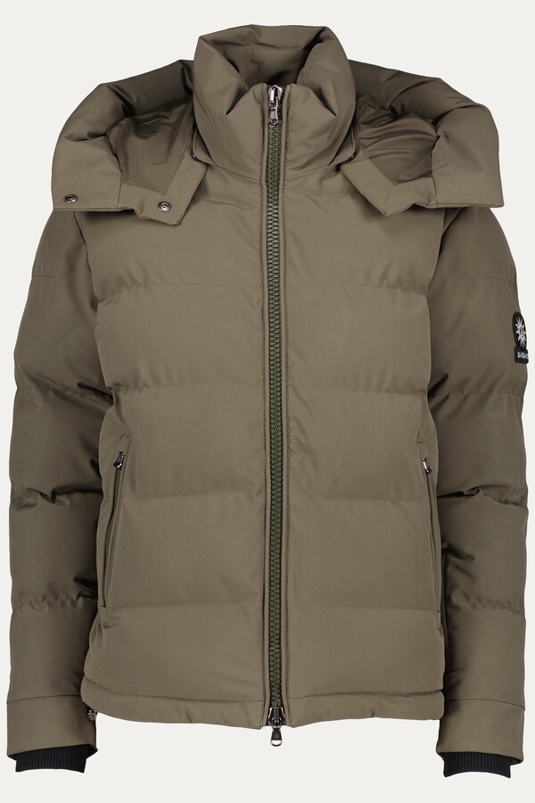 Womens Sandbanks Belle Khaki Puffer Jacket ShopStyle