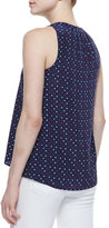 Thumbnail for your product : Joie Aruna Playing Cards Silk Printed Tank Top