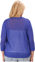Thumbnail for your product : Nic+Zoe Plus Size Double Trim Cardy