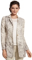 Thumbnail for your product : Chico's Textured Animal Duster Jacket