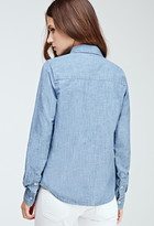 Thumbnail for your product : Forever 21 Two-Pocket Chambray Shirt