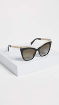 Thumbnail for your product : Moschino Chain Cat Eye Sunglasses