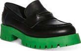Thumbnail for your product : Steve Madden Women's Lawrence Lug Sole Loafers - Black/Green