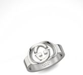 Thumbnail for your product : Gucci Sterling Silver Double G Ring