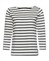 Thumbnail for your product : Jaeger Cotton Jersey Breton Top