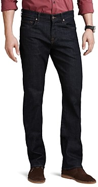 7 For All Mankind Jeans - Carsen Straight Fit Jeans in Dark & Clean