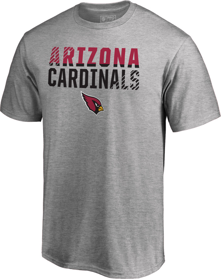 Fanatics MTO Label Men's Ash Arizona Cardinals Iconic Collection Fade Out T-Shirt