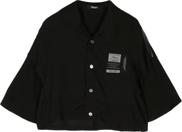 Undercover Name-Tag Button-Up Shirt